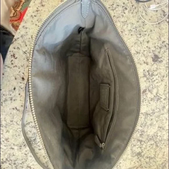 Coach Pewter Polished Pebble Leather Elise Satchel (79316) - Picture 4 of 6